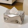 Caja de Pañuelos de Cerámica Glaciar Creativa para Hogar, Sala de Estar, Mesa de Centro, Escritorio, Caja de Papel de Lujo Ligero, Avanzada, de Nicho