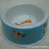 WZ-11 tigela redonda grande única de melamina para cachorro com fundo antiderrapante