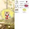 Kit de materiales para colgante de cáscara de fruta natural, colgante de perrito de cáscara de fruta lindo y peculiar, paquete de materiales para kit DIY hecho a mano de muñeca de cáscara de fruta