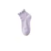 Calcetines con Borde de Volante para Mujer Calcetines de Algodón al Tobillo Primavera Verano Delgados Transpirables Absorbentes del Sudor Calcetines a Media Pantorrilla Combinan con Zapatos de Cuero Pequeños Calcetines de Algodón Nuevo