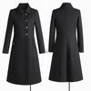 Casaco de Lã para Trabalho Feminino de Comprimento Médio Inverno Acolchoado Espesso Casaco de Lã Uniforme de Aeromoça Joalheria Roupas de Trabalho