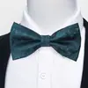 Estoque Pronto do Fabricante Gravata Borboleta Jacquard Formal Masculina para Negócios, Casamento, Festa, Gravata Borboleta Floral de Poliéster em Forma de Seta