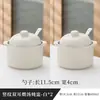 Olla de Cerámica Impermeable para Estofado Tazón Doméstico para Huevo al Vapor con Tapa Tazón para Natillas al Vapor Olla de Barro Taza para Sopa Individual Olla Pequeña para Estofado
