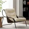 Poltrona Individual de Designer para Sala de Estar, Cadeira Individual Minimalista, Cadeira Biscoito Wabi-Sabi, Cadeira de Lazer de Luxo Leve Italiana, Cadeira de Lounge da Moda