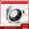 Luminária de teto embutida downlight anti-reflexo lateral estreita lâmpada de furo led lâmpada de casa sala de estar lâmpada sem proprietário spot lampada de corredor três cores