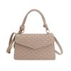 Bolso Cuadros con Letras para Mujer 2025 Nuevo de Moda Simple Moda Color Sólido Bolso de Hombro Bolso de Mano Cruzado Pequeño Cuadrado
