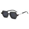 Gafas de sol de montura pequeña irregulares de moda Estilo Retro Europeo y Americano Gafas de sol para celebridades de internet Estilo callejero Versátiles Antiluz azul Gafas sin graduación