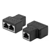 Adaptador de cabo de rede Yushuo para Conector, cabeça tripla, extensor de conexão 100 M rj45 Cabeça de Cristal, cabeça passante de rede