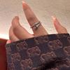 Anillo de Serpiente Flash de Zirconio para Mujer con Sentido de Diseño de Nicho Anillo de Amiga de Moda