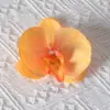 Cabezas de flores artificiales de orquídea mariposa, materiales para flores de pared, materiales para pasadores y accesorios para el cabello hechos a mano para DIY, piezas de flores y accesorios de pétalos para decoración de bodas