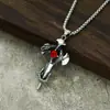 Pendente de aço titânio espírito animal cobra estilo punk retrô europeu e americano personalidade exagerada zodíaco cobra colar animal outlet de fábrica
