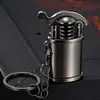Llavero Colgante Rueda de Amolar Encendedor de Queroseno Moda Único Vintage Retro Portátil Mini Encendedor de Queroseno Nuevo