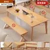 Mesa para Uso Doméstico, Mesa Grande e Longa para Sala de Estar, Mesa de Estudo para Estudante, Mesa de Escritório Simples, Bancada de Trabalho, Mesa Dupla para Computador