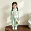 Conjunto de Moletom com Capuz para Bebê Primavera Outono Estiloso Meninos Meninas Manga Longa Roupa Externa Estilosa Calças Casuais Esportivas Conjunto de Duas Peças para Criança