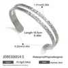 Pulseira Minimalista em Aço Inoxidável Estilo Europeu e Americano Jieding, Argola Aberta que Não Desbota, Joia Transfronteiriça em Aço Titânio para Mulheres com um Toque de Luxo