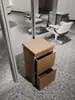Mostrador de Herramientas para Barbería, Gabinete de Acero Inoxidable de Doble Cara para Salón de Peluquería, Almacenamiento con Cajones y Estante para Secadoras
