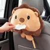 Caja de Pañuelos de Peluche de Dibujos Animados Personalizada Exclusiva Transfronteriza para Coche, Caja Creativa y Linda para Colgar en el Coche, Tipo Reposabrazos, Respaldo del Asiento del Coche