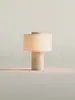 Lámpara de Mesa Recargable Portátil de Lujo con Atmósfera de Piedra para Dormitorio, Estudio, Hotel, Bar, Mesita de Noche, Mesa de Comedor, Escritorio, Ajuste Creativo Continuo