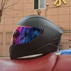 Casco de Motocicleta Certificado Nuevo Estándar Nacional para Hombres Tendencia Nacional Bluetooth Cálido de Cara Completa Cuatro Estaciones Celebridad de Internet Cuernos Personalizados