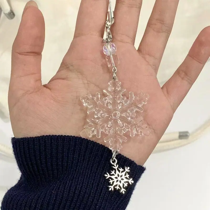 小雪花手机链