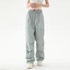 Pantalones de paracaidista rectos delgados de verano para exteriores para hombres y mujeres de calle alta de estilo americano, pantalones de protección solar de secado rápido para parejas