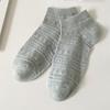 Calcetines de malla con flores oscuras para mujer, calcetines de verano absorbentes del sudor, calcetines de punto finos, transpirables, de corte bajo, de color sólido, calcetines de marea