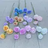 Flores Artificiales de Ciervo de Nieve y Loto de 3 Cabezas Decoración de Boda para el Hogar Flores Falsas Al Por Mayor
