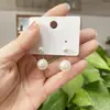Pendientes Colgantes de Perla con Aguja de Plata 925 Perla Sintética para Mujer Dos Formas de Usar Pequeños Pendientes Sencillos de Celebridad de Internet