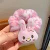 Tiara de Cabelo de Coelho de Pelúcia, Elástico de Cabelo Fofo para Crianças, Acessórios de Cabelo para Bebês Meninas, Tiara, Elástico de Cabelo, Acessórios de Cabelo