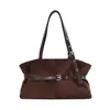 Bolsa de mão estilo coreano fashion bolsa boliche mulheres 2025 nova casual versátil bolsa travesseiro para o dia a dia ombro único axila