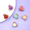 Pinza Pequeña Estilo Coreano, Pasador de Flor de Moda para Niñas, Accesorio Lindo, Pinza Lateral, Pinza para Flequillo de Estudiante, Pinza para Flequillo con Pedrería
