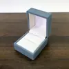 Caja de Terciopelo Cuadrada Nueva Estilo Tapa Abatible, Caja de Joyería Estilo Fresco y Sencillo, Empaque de Regalo, Caja para Anillo, Collar, Aretes