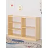 Gabinete de Juguetes de Madera Maciza para Jardín de Infancia Gabinete Combinado Gabinete de Almacenamiento para Niños Gabinete de Área Gabinete para Mochilas Gabinete de Materiales Didácticos Montessori Gabinete para Zapatos