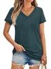 Transfronterizo 2024 Comercio Exterior Más Vendido Camiseta de Manga Corta para Mujer Estampado Digital 3D Bestseller Top Cuello en V Venta al por Mayor D Hecho Una Pieza
