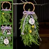 Adornos Colgantes de Artemisa Artificial para el Festival del Bote del Dragón, Bolsitas Terminadas, Ramos Hechos a Mano Repelentes de Mosquitos, Colgantes de Puerta con Borlas, Decoraciones para Puerta de Entrada