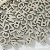 Cuentas de Letras Acrílicas Tridimensionales Coloridas de Agujero Grande con Colgante de Letra Inglesa Suelta para Colgar Colgante de Cuenta Hecho a Mano DIY