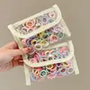 Gomas para el pulgar de colores neón Dopamine para mujer, Gomas elásticas de alta elasticidad estilo coreano, Gomas para el pelo lindas para niños, Accesorios para el pelo de alta gama