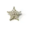 Aleación de Titanio G23 Stud para Cartílago Piercing Corporal Anillo para Labio con Diente Interno Pendientes de Circonita Marquise Stud para Oreja Caracola Pentagrama