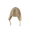Gorro de Protección para Oídos Infantil Estilo Otoño e Invierno Color Sólido Gorro Lei Feng Moda de Invierno para Viajes de Bebé Sombrero de Punto