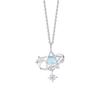 Collar original Damila con seguimiento de estrellas para mujer, plata de ley S925, piedra esmaltada, cadena para la clavícula de planeta, colgante de estrella versátil