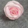 Cabeça de Rosa Búlgara 9cm Flor Artificial Grampo de Cabelo Arranjo de Flores Artesanato Guirlanda Decoração Flor Artificial