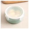 Mini geladeira redonda, caixa de conservação de alimentos frescos, lancheira pequena, lancheira de cozinha, caixa de armazenamento de plástico, caixa retangular selada