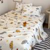 Colchoneta de verano de látex para madre e hijo Clase A juego de tres piezas edredón de verano de algodón tejido de dibujos animados juego de cuatro piezas Colchoneta suave lavable a máquina 4