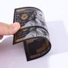 Directo de Fábrica Plástico Color Negro 100 Lámina de Oro Moneda Conmemorativa de Divisa Color Impresión a Color a Doble Cara Tarjeta Conmemorativa Dólar Estadounidense