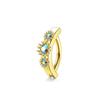 Aliexpress Transfronterizo Simple Anillo para el Ombligo Diamante AB Barra de Acero Inoxidable Anillo para el Ombligo Moda Tendencia Joyería Piercing