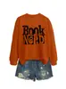 Nerd de Libros Amazon Ebay Estación Independiente Moda Elegante Casual Nueva Sudadera Camiseta Básica para Mujer Otoño e Invierno