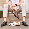 Sandalias de Pescador de Gran Tamaño Transfronterizas para Hombre Verano 2025 Nuevas Transpirables Elegantes de Diseño Europeo y Americano Sandalias de Poner para Hombre