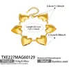 Moda Europea y Americana Moderna Cadena de Corazones Collar Pulsera, Ins Sencillo Forma de Corazón Bloqueo de Color Pulsera de Lujo Ligero Joyería