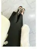 Chanclas de Piel de Oveja para Mujer, Calzado de Verano para Exteriores, Chanclas de Moda con Hebilla Metálica, Sandalias Deslizables de Suela Gruesa Estilo Vacaciones