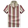 Camisa Polo Rayada de Verano Nuevo Estilo para Hombre Transpirable Casual de Negocios Ropa para Papá de Mediana Edad Camiseta de Manga Corta Exportación t